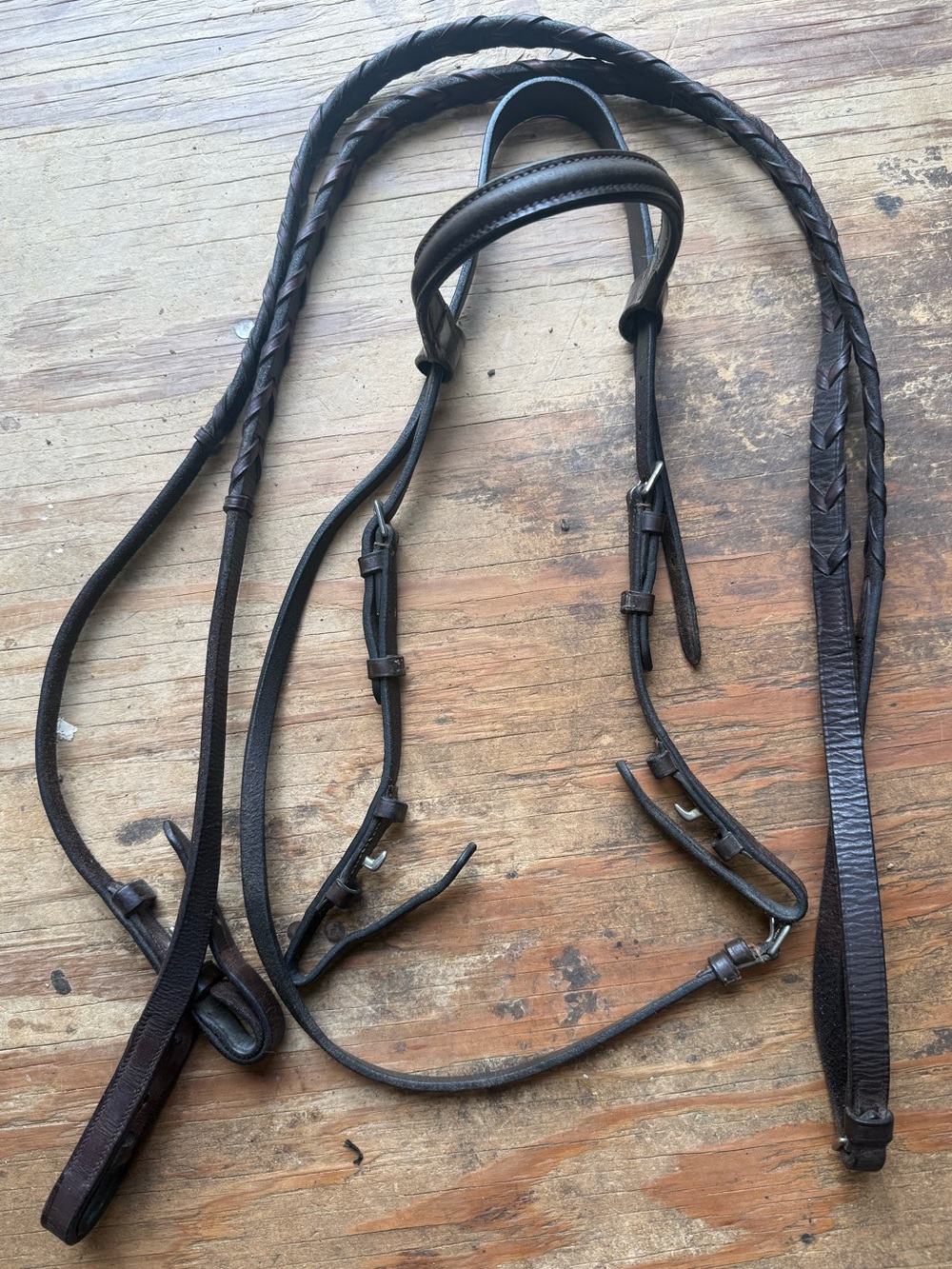 Pony bridle with reins
